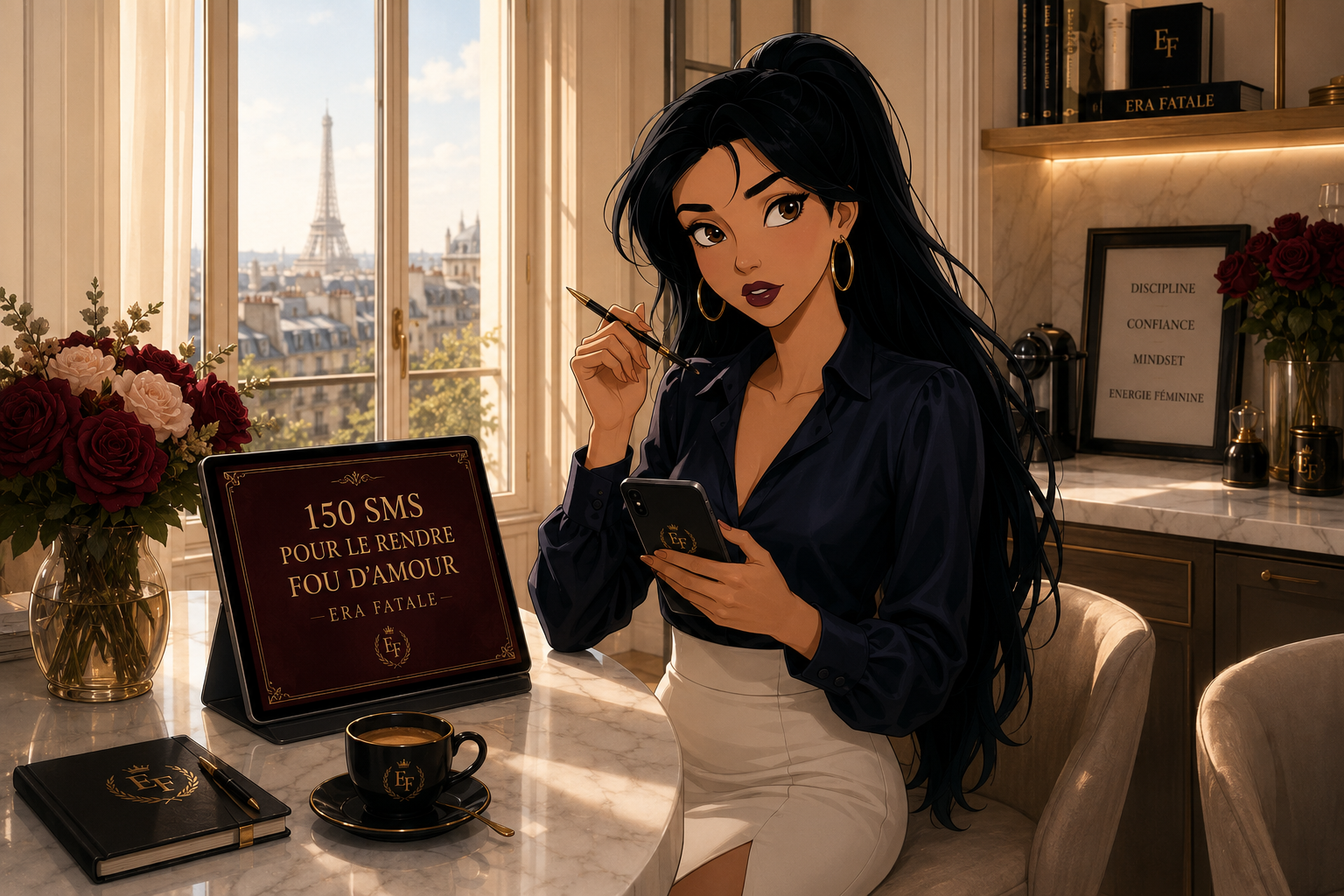 Couverture de l'e-book 150 SMS pour le rendre fou d'amour, Era Fatale