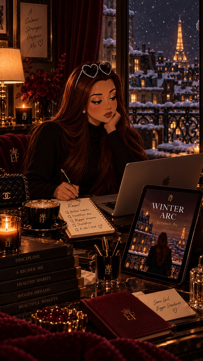 Winter Arc Era Fatale — reset, discipline et glow-up dans un intérieur parisien